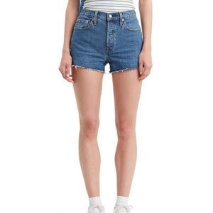 Levi 501 high waisted shorts